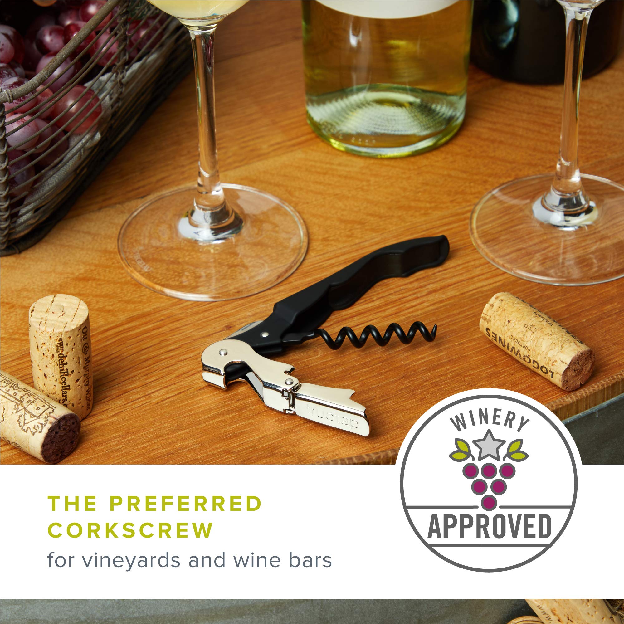 TRUE Truetap abrebotellas integrado añade versatilidad para reuniones.