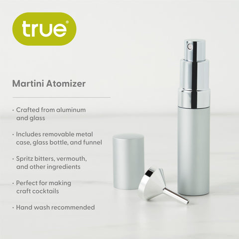 TRUE vermú martini atomizador vidrio para aromas sutiles.