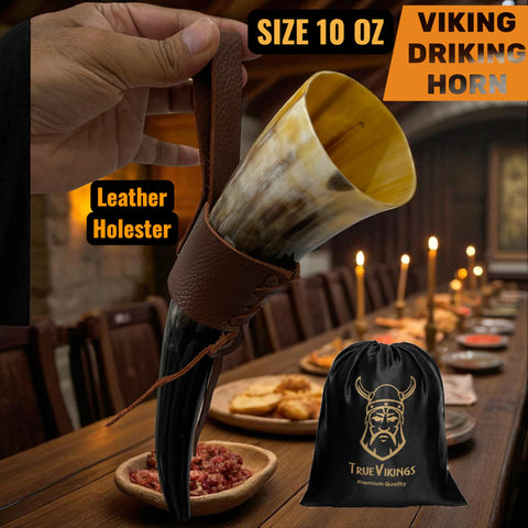 TRUE VIKING cuerno de buey natural con acabado único