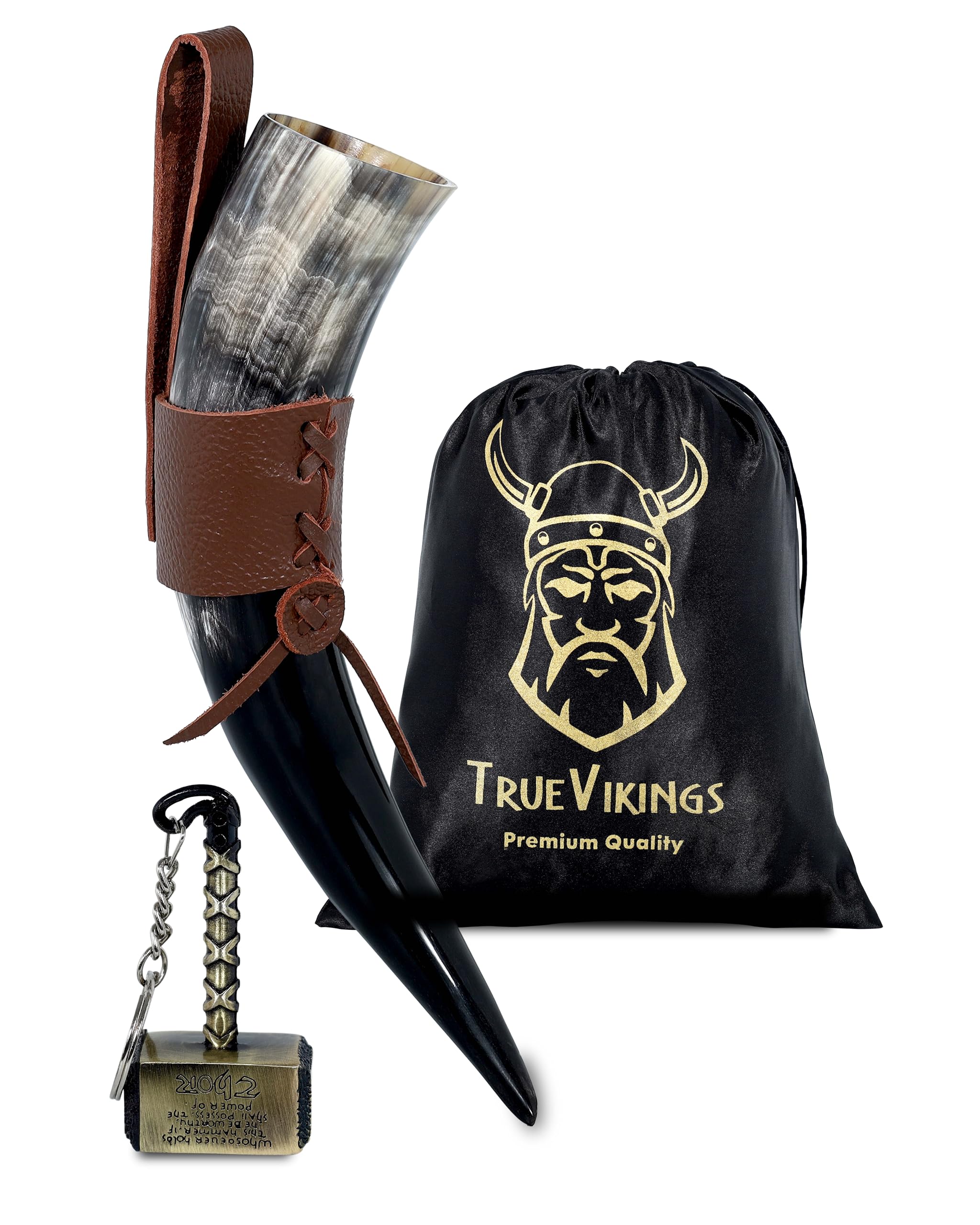 TRUE VIKING cuerno vikingo 10oz para disfrutar cerveza fría y auténtica experiencia