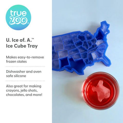 Cubos de hielo TrueZoo con forma estadounidense para cócteles