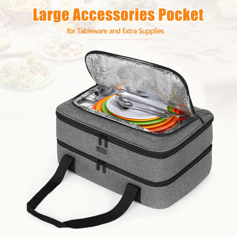 Trunab mango acolchado, cómodo para cargar la comida en salidas.