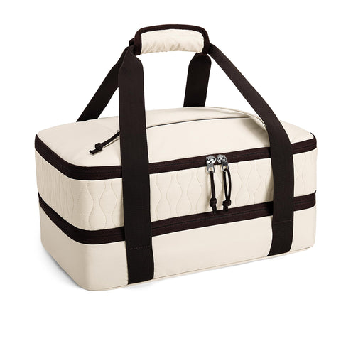 Trunab porta cazuelas con doble capa aislante para mantener calor.