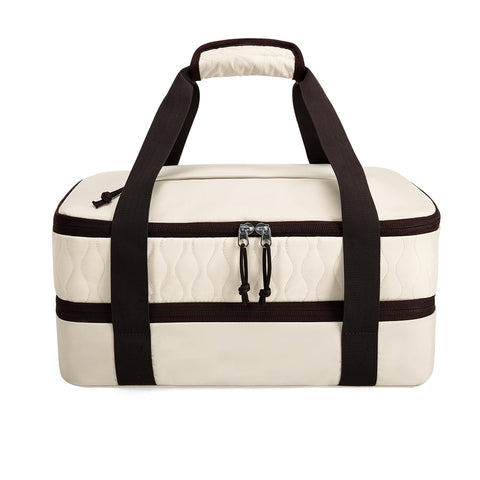 Trunab porta cazuelas, ideal para picnic o playa y transporte seguro.