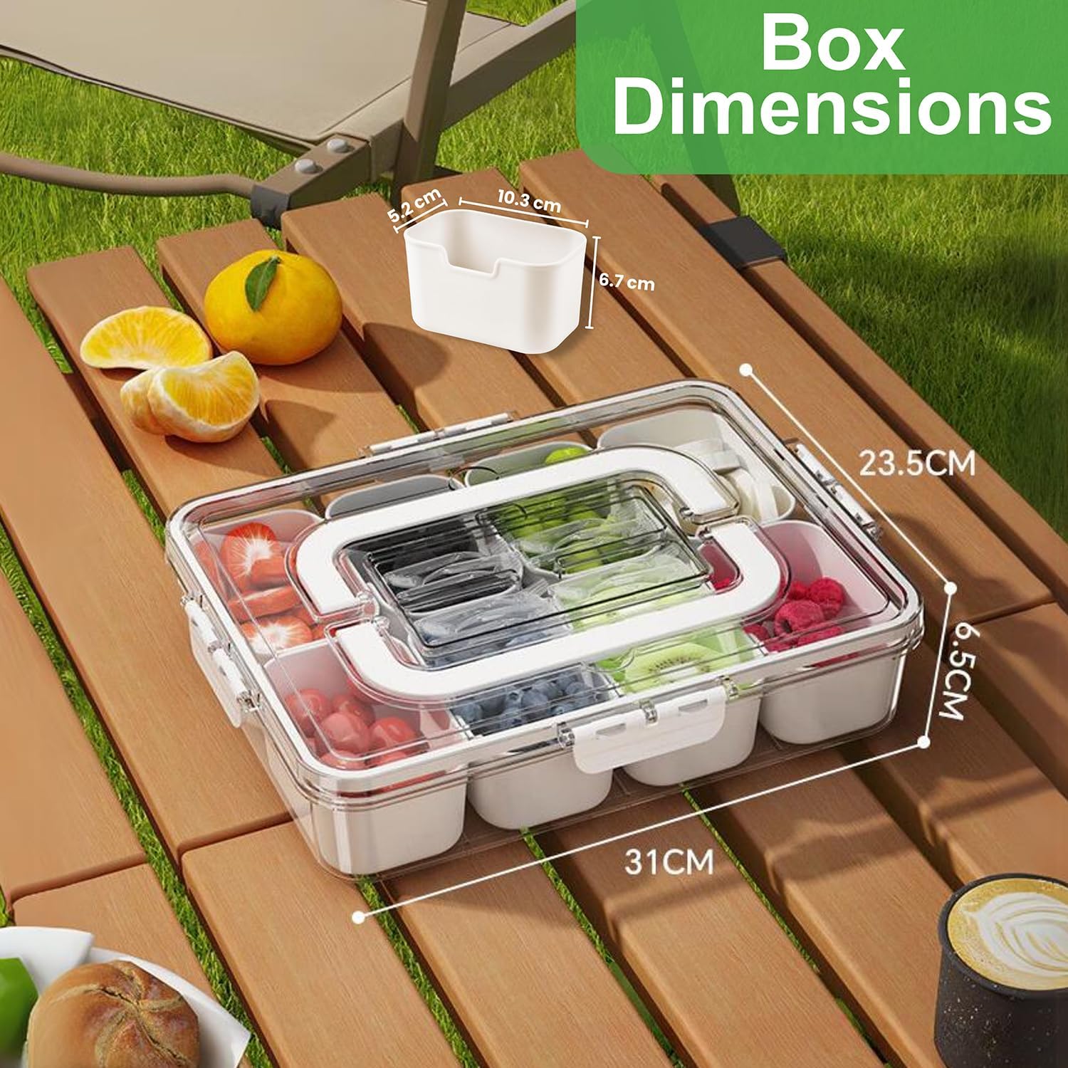 Trust Bliss Snackle Box facilita la visibilidad del contenido para elegir snacks al instante.