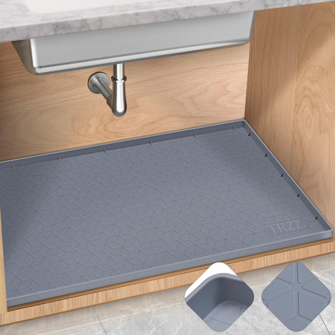 TRZZ alfombrilla silicona impermeable debajo del fregadero protege gabinetes