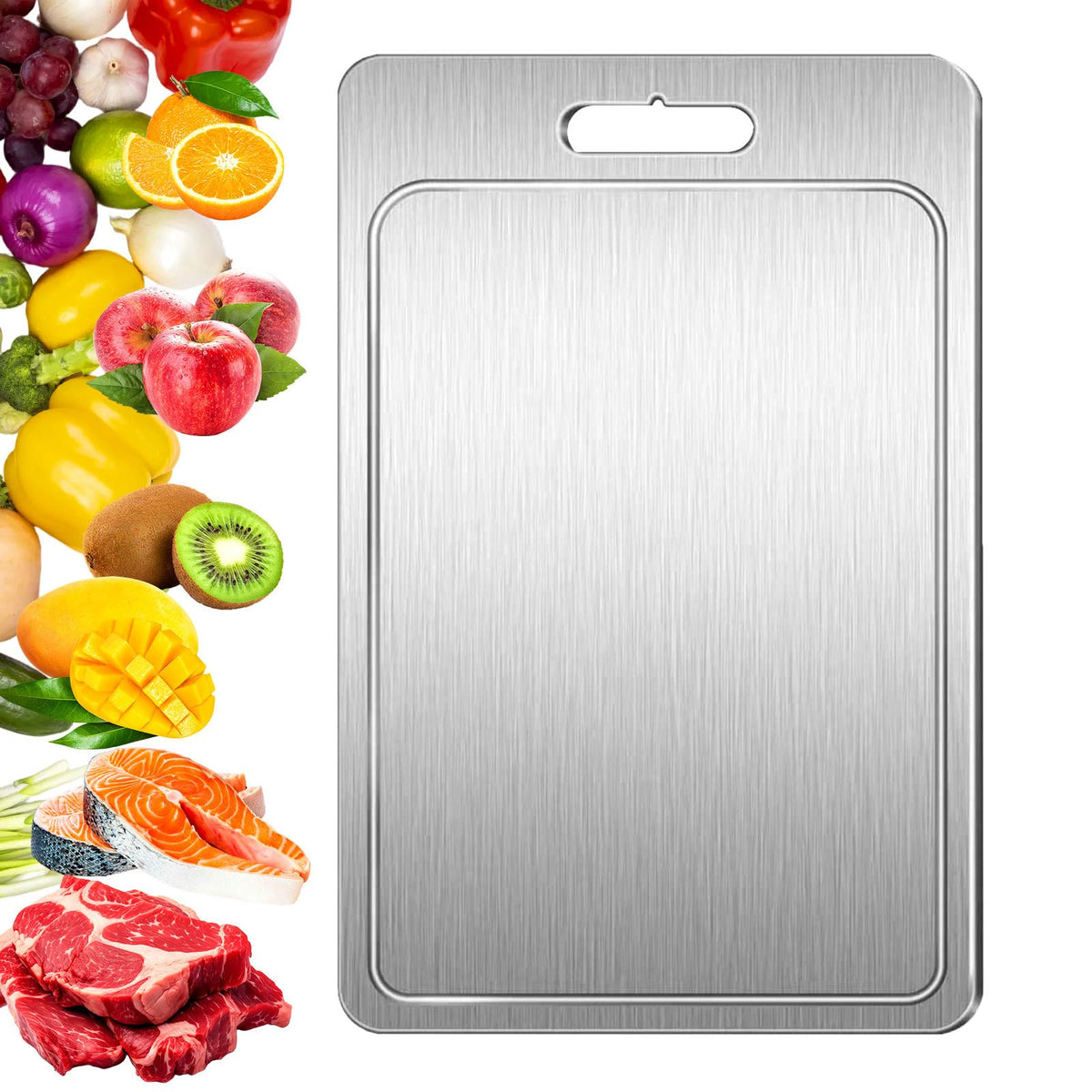 Tabla de corte Tsinlan.ayn, doble-lado para carnes y verduras, mayor organización.