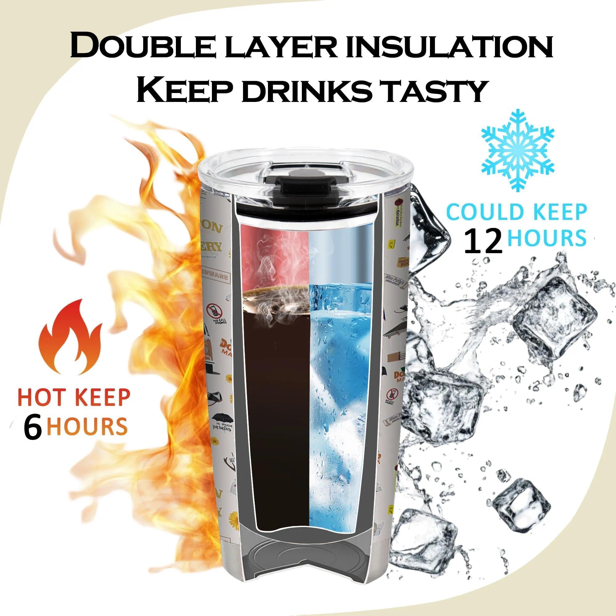 Vaso TSLOVER de acero inoxidable libre de BPA, seguro para bebidas