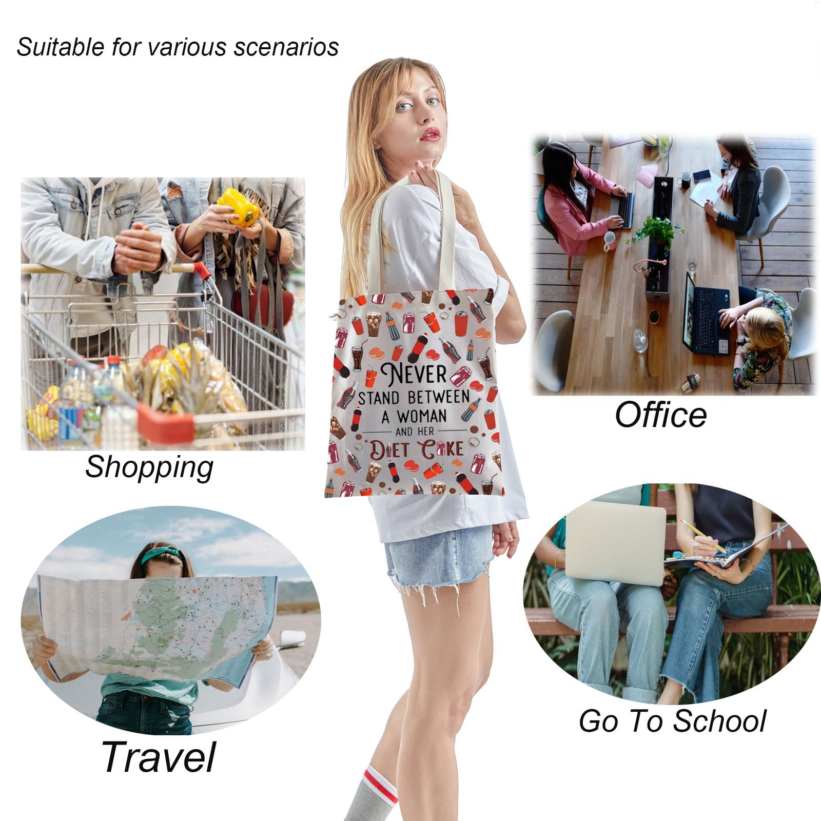 Bolsa TSOTMO Tote para uso diario, ideal para compras.