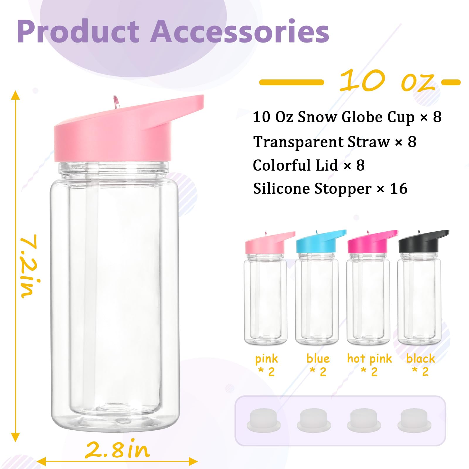 Tswofia demostración DIY de glitter para personalizar el vaso