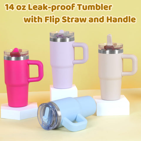 Tswofia tumbler ergonómico para manos pequeñas, cómodo de sostener.