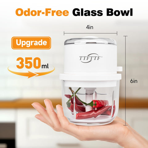 TTFTTF vaso de cristal de 350 ml, libre de olores