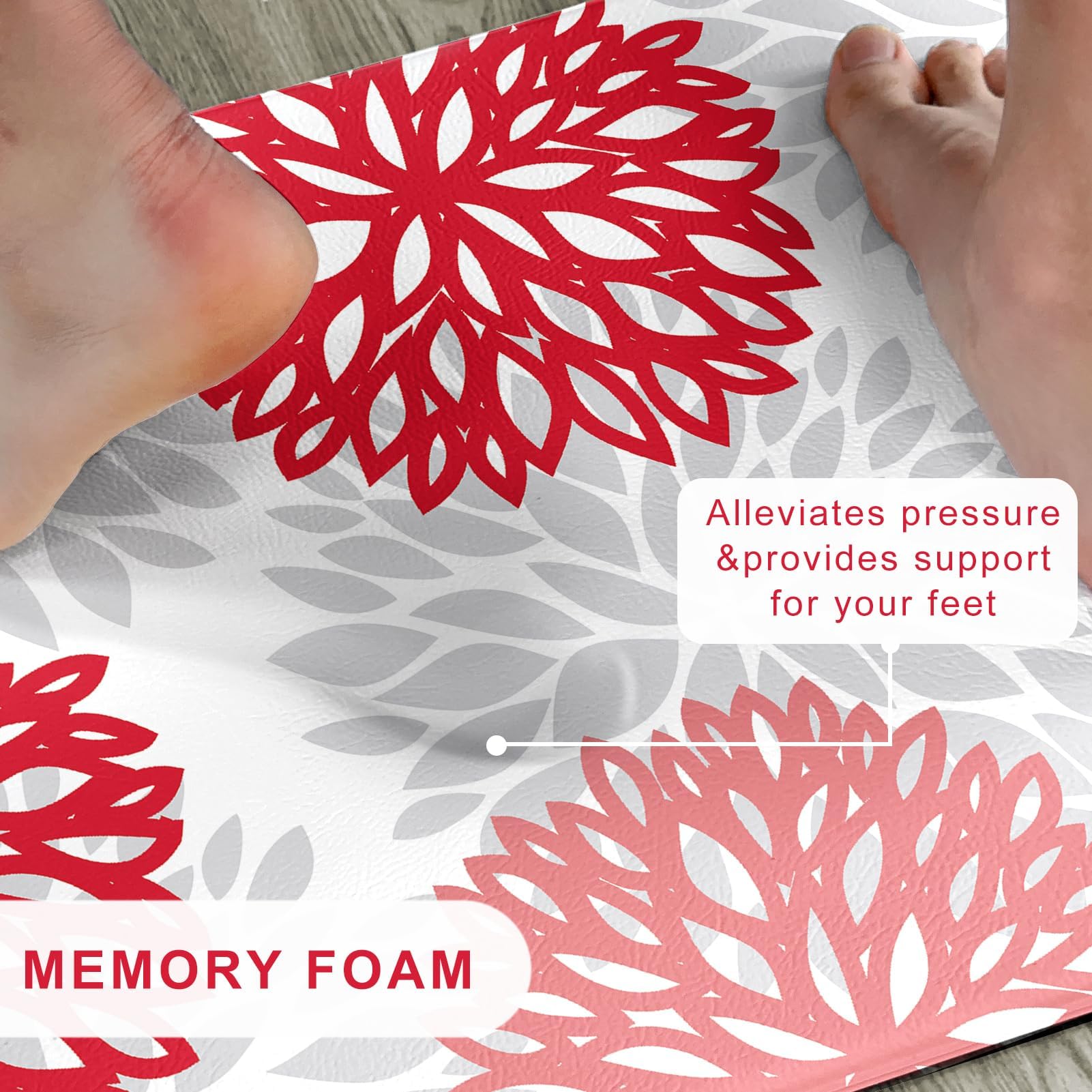 Tubeamin alfombras de cocina rojas aportan color y estilo al ambiente.