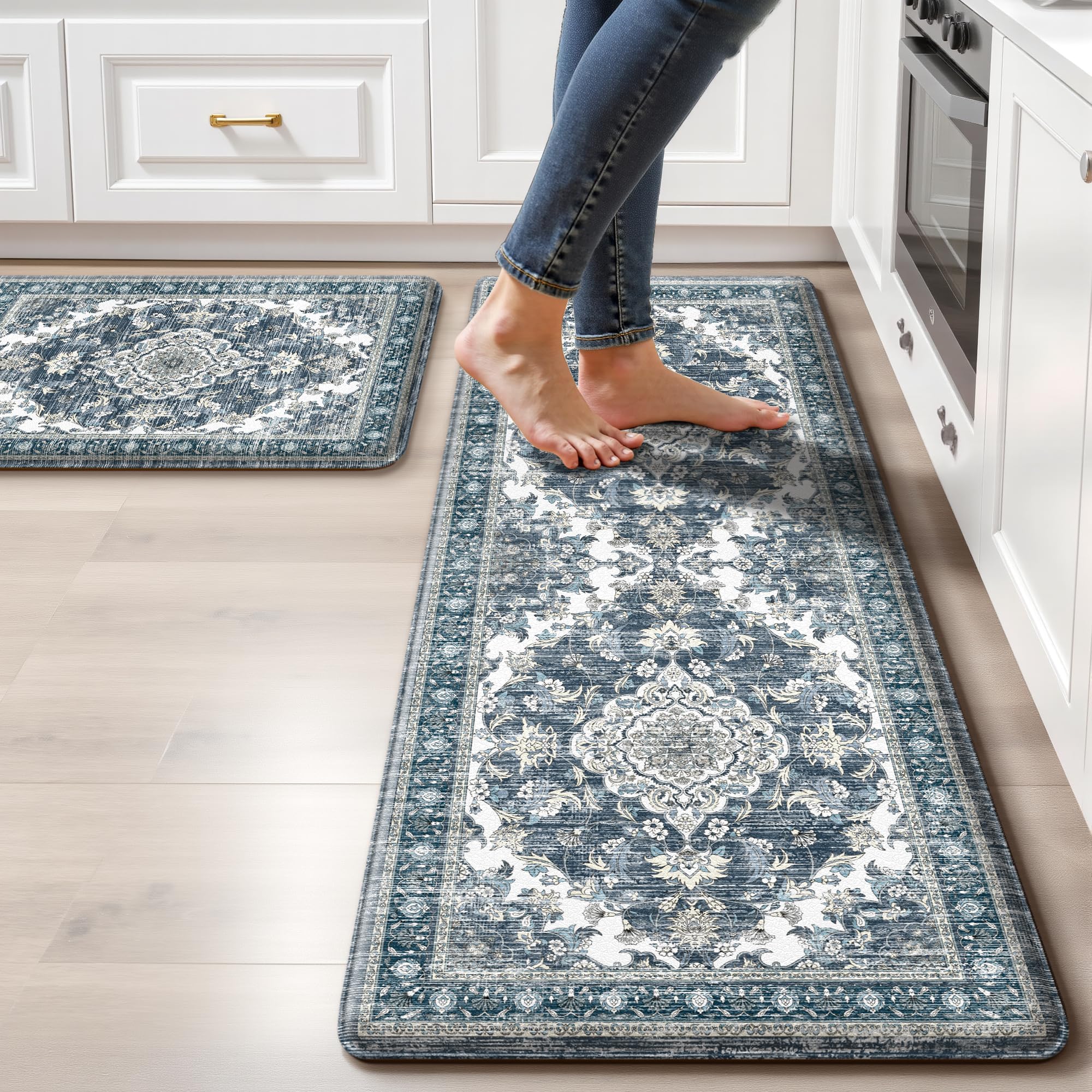 tubeamin manta cocina boho—patrón vintage para decorar y proteger el suelo