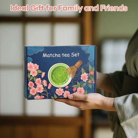 TUFGAM Matcha Kit: presentación lista para regalo, ideal para Navidad o cumpleaños.