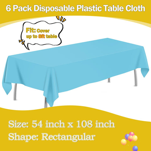 Conjunto de manteles desechables tujol ideal para fiestas con varios invitados