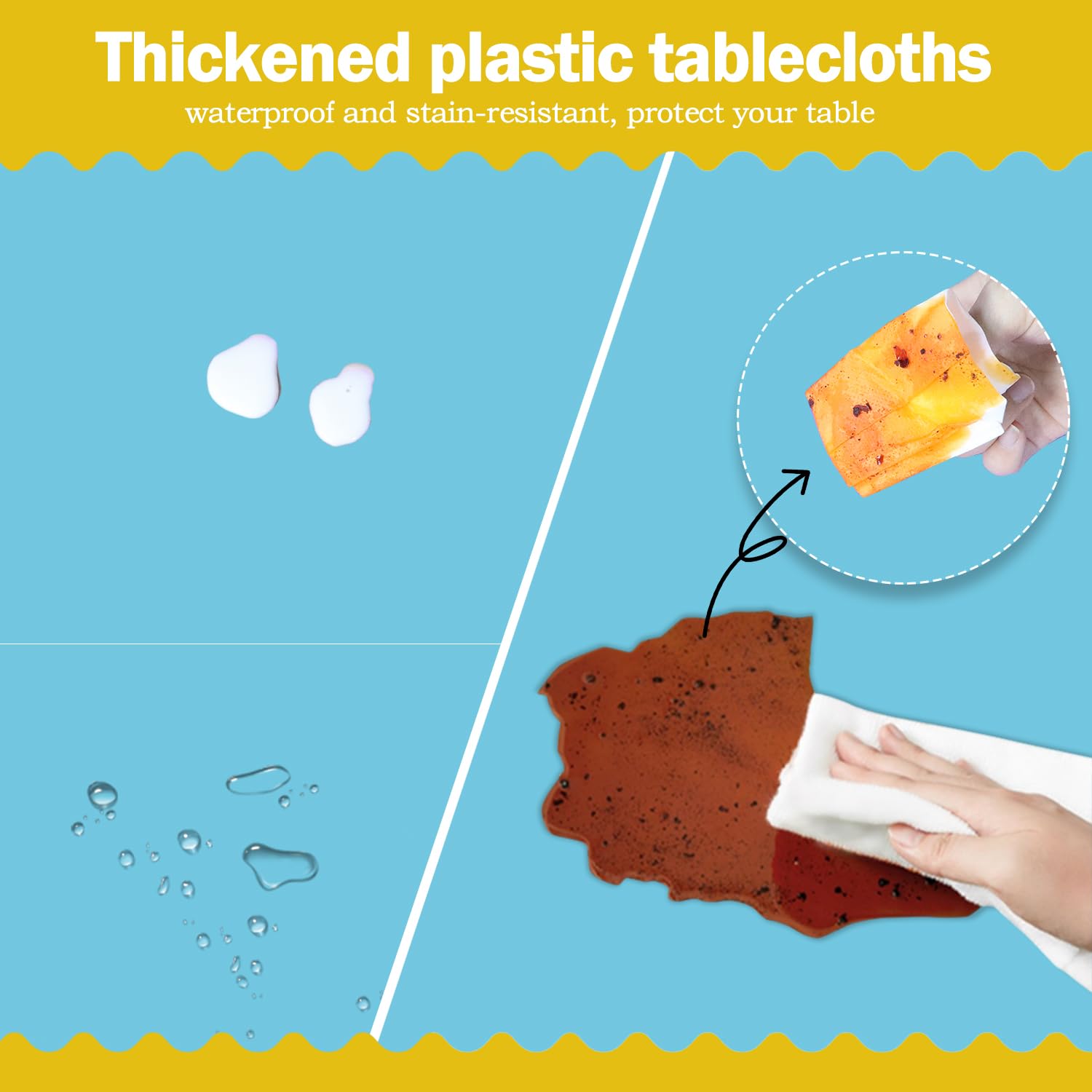 Mantel plástico de tujol resistente al agua y a manchas para exterior