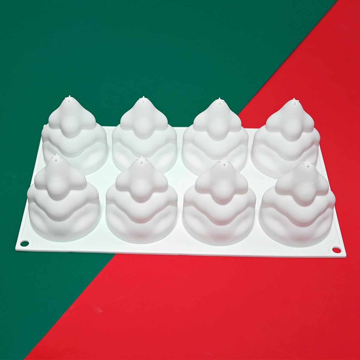 TUKE molde de silicona para almacenamiento seguro, forma navideña duradera.