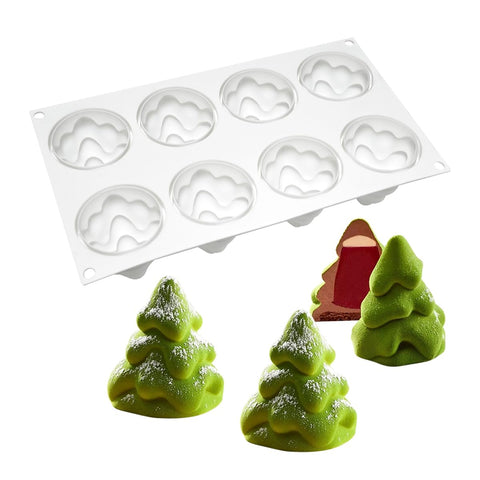 TUKE molde de silicona para árbol navideño, perfecto para dulces y fondant.
