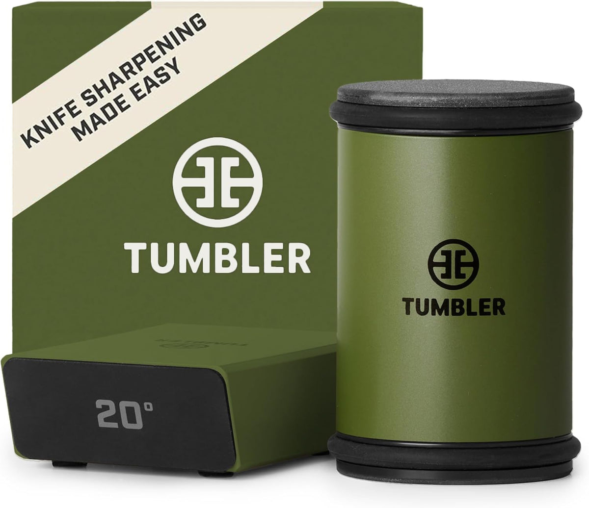 TUMBLER Pro afila cuchillos con disco de diamante para borde limpio.
