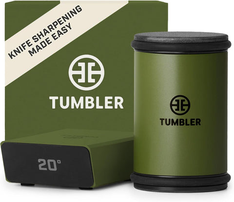 TUMBLER Pro afila cuchillos con disco de diamante para borde limpio.