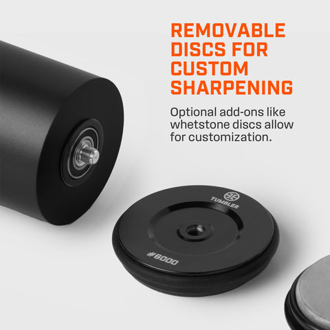 TUMBLER Pro, cuerpo de resina duradera, protege la herramienta y la encimera.