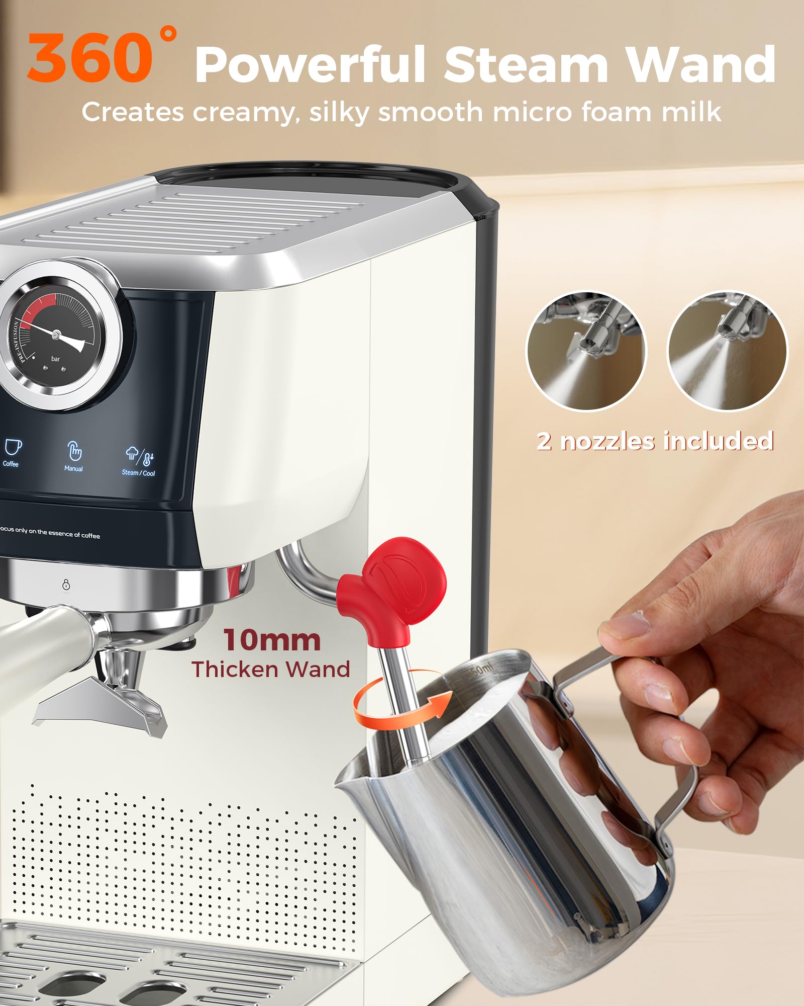 Tuni E2 diseño compacto que ahorra espacio en la cocina.