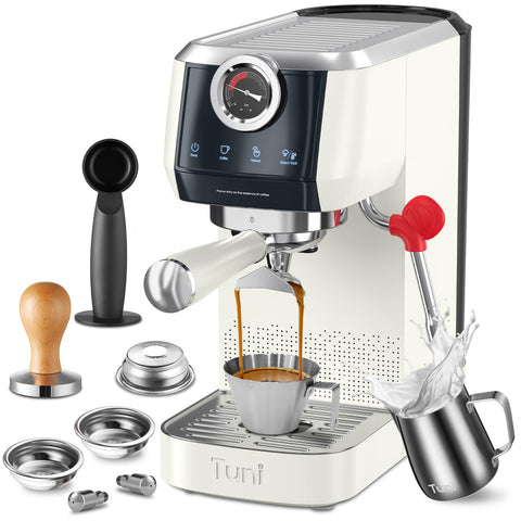 Tuni E2 máquina cafe espresso 58mm, espresso en casa con crema rica.