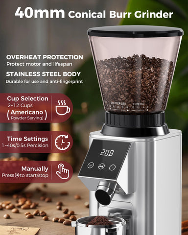 Tuni G1 con 48 ajustes para espresso y filtrados