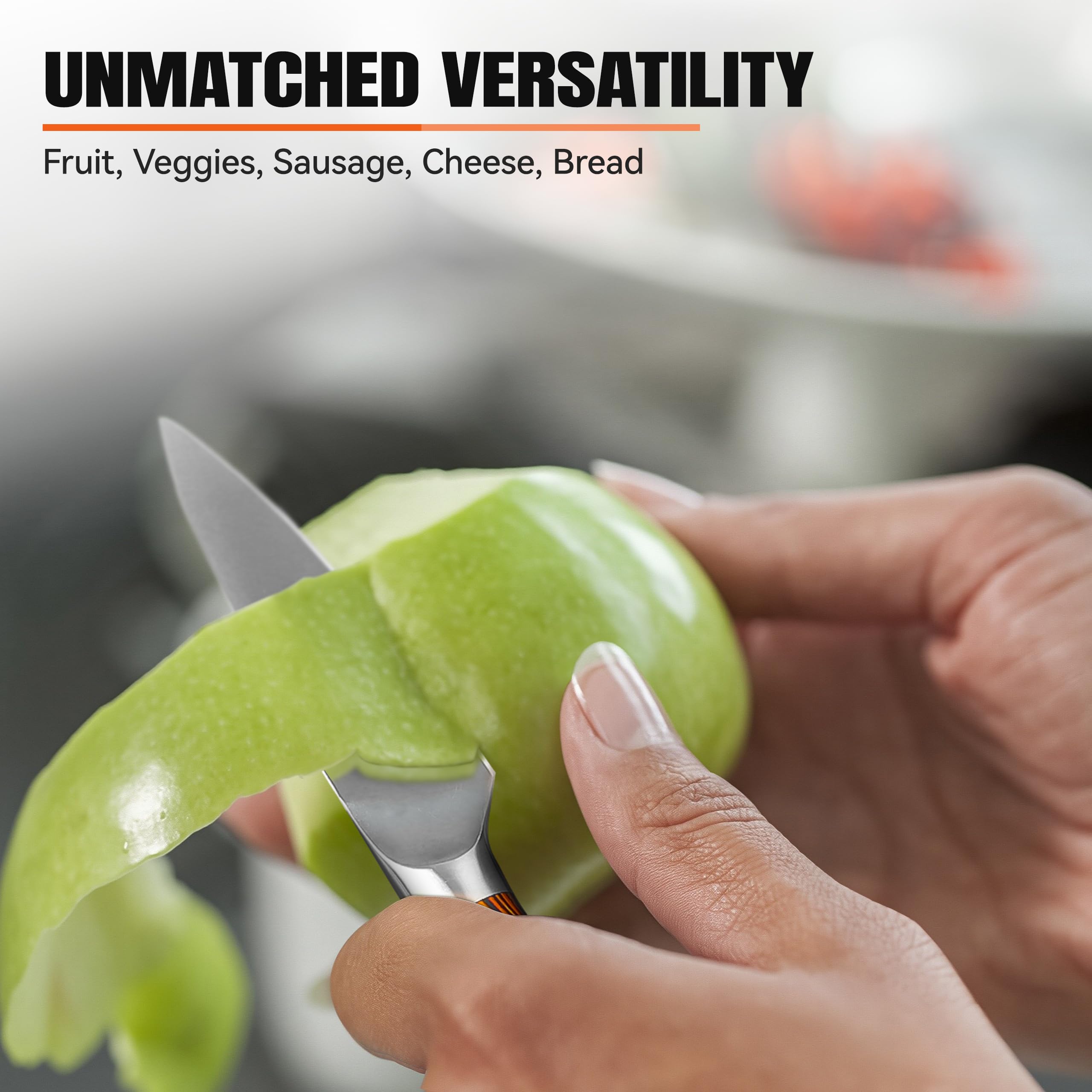 Mango TUO de pakkawood ergonómico para un agarre cómodo