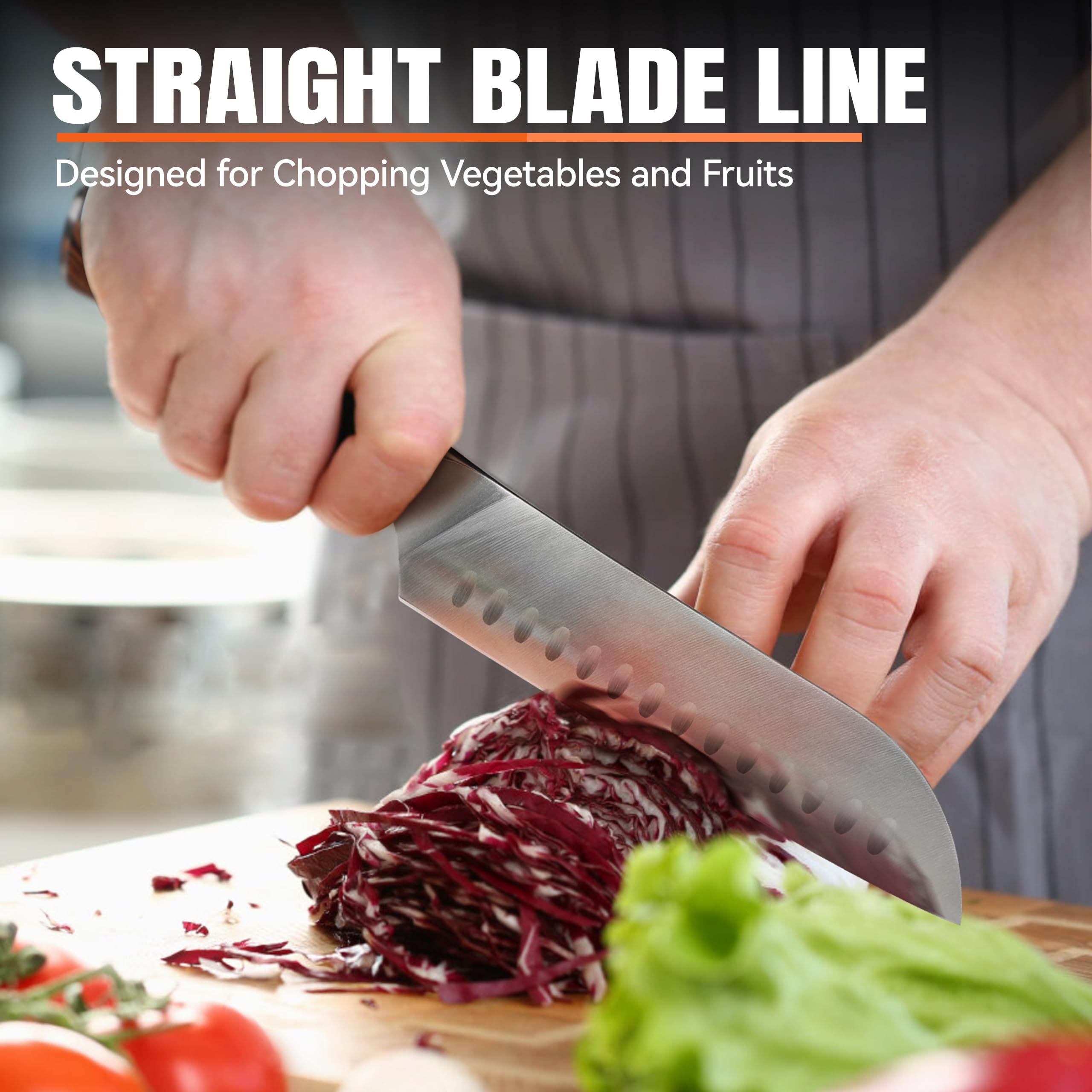 Corte de verduras eficiente con santoku TUO.