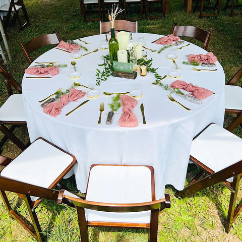 Mantel TUOTPE blanco para eventos, comedores y celebraciones