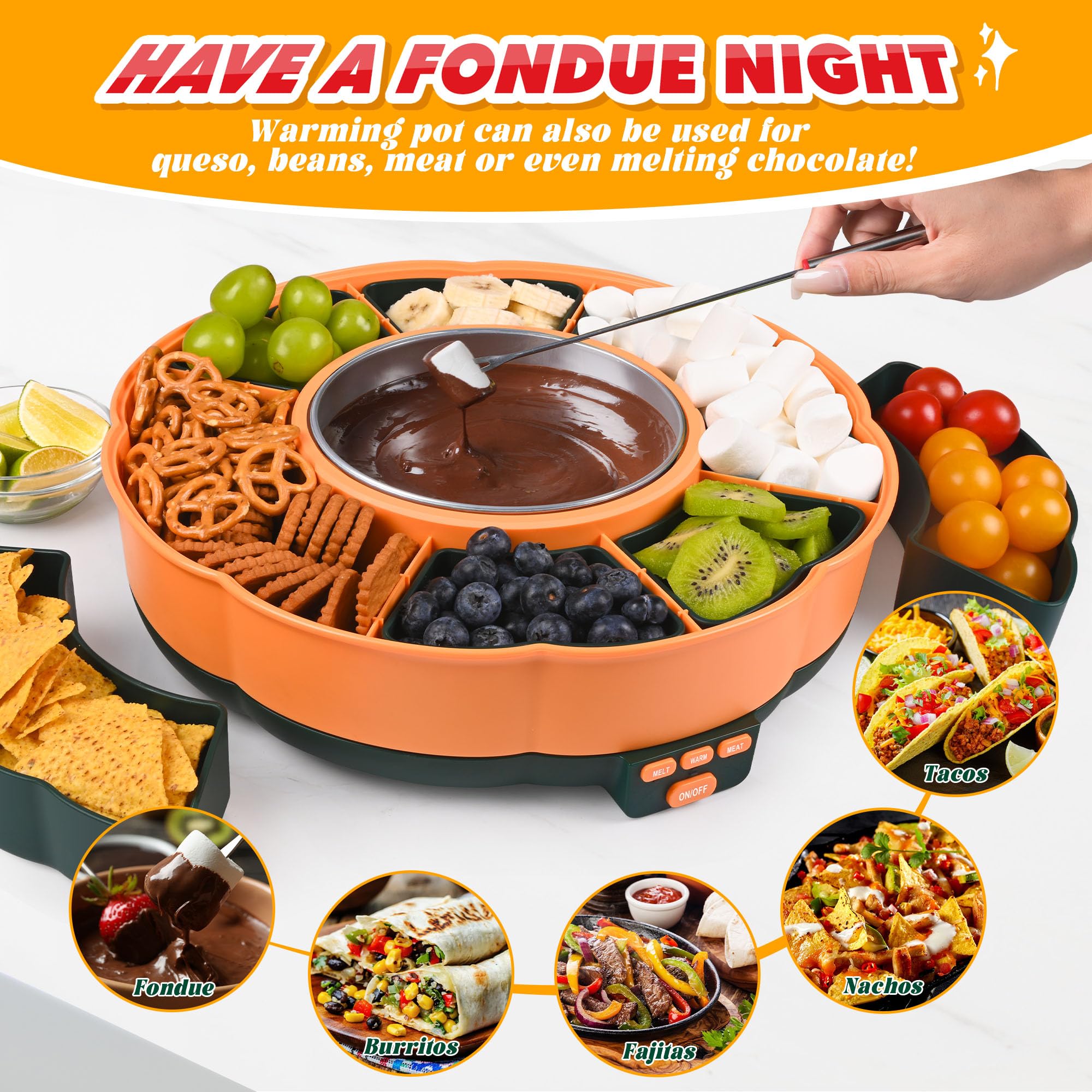 Kit Tupoyi de martes de tacos organizador de fiestas, práctico y elegante