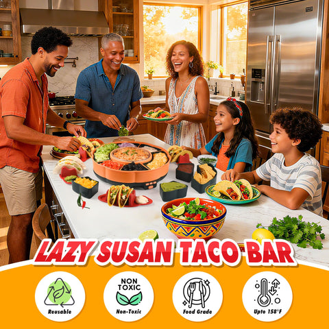 Kit Tupoyi de martes de tacos porta-tacos para cuatro, porciones individuales