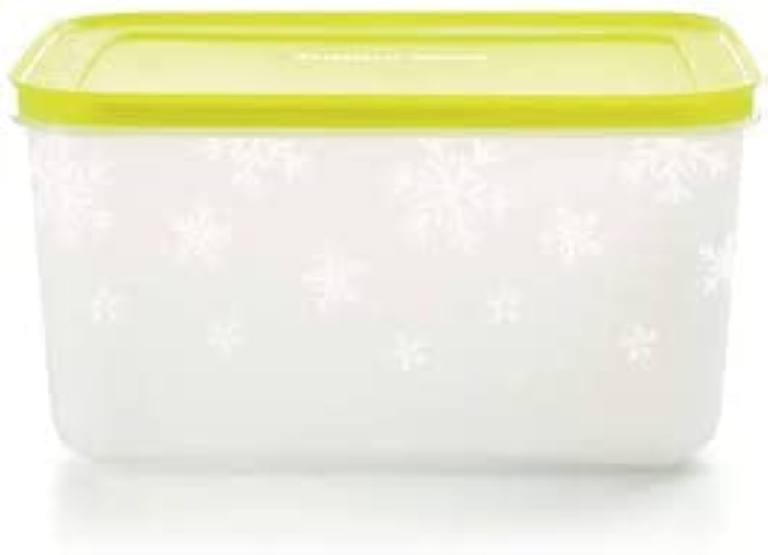 Contenedor Tupperware de utilidad para congelador 2,5 L, vista frontal, mantiene alimentos frescos y seguros.