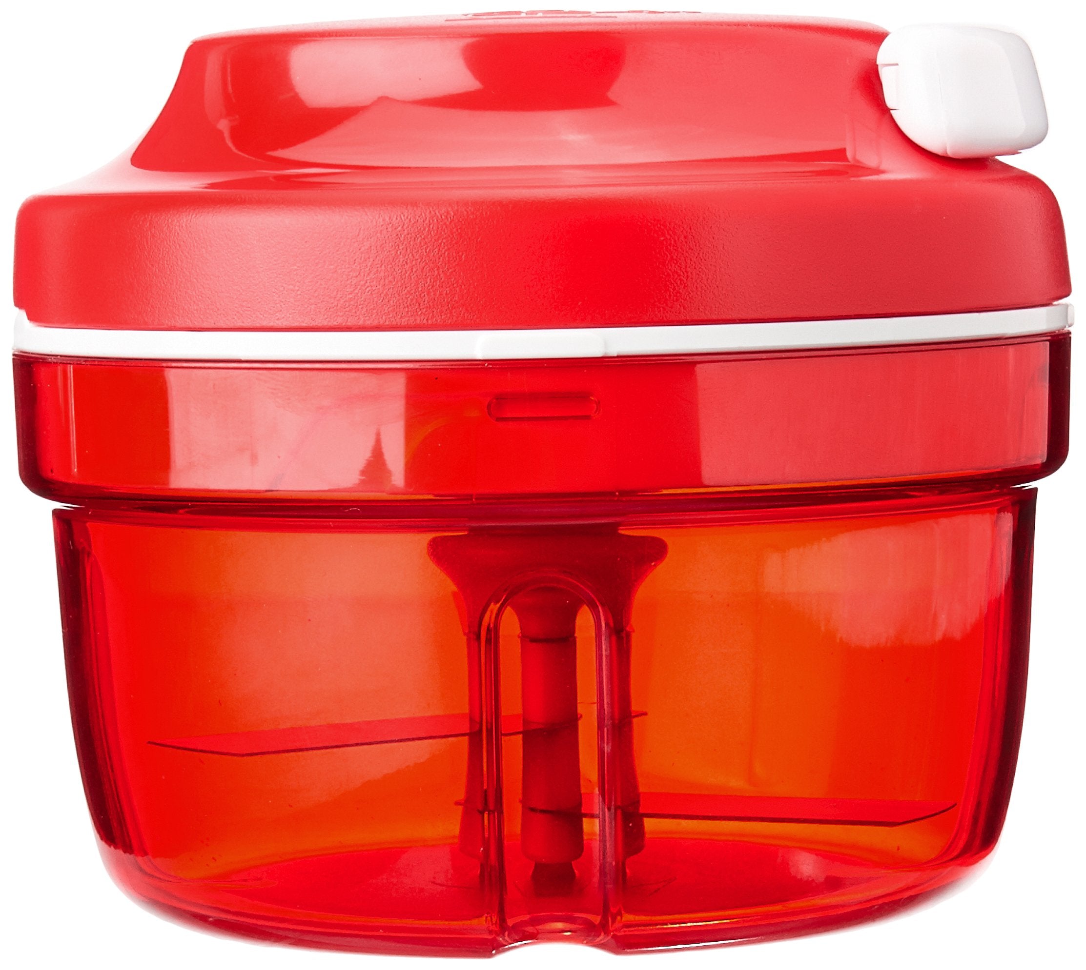 Tupperware Cortador Inteligente con cordon de traccion para cortar rapido y uniforme.