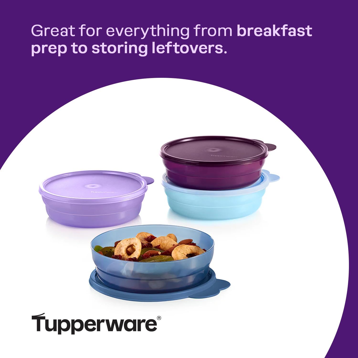 Tupperware cuencos apilables y encajables optimizan el espacio
