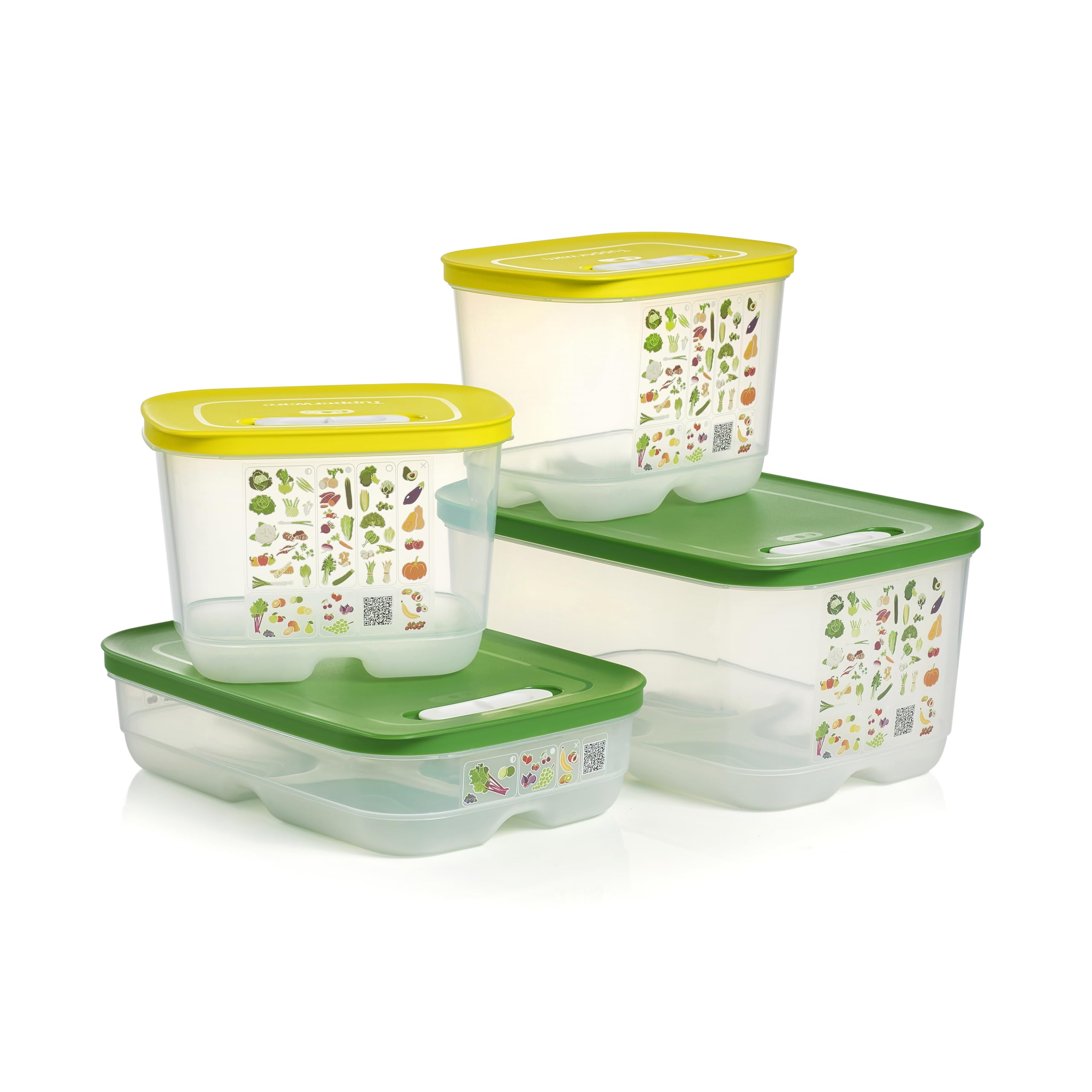 Tupperware Fridgesmart 4 contenedores para organizar la nevera y reducir desperdicio