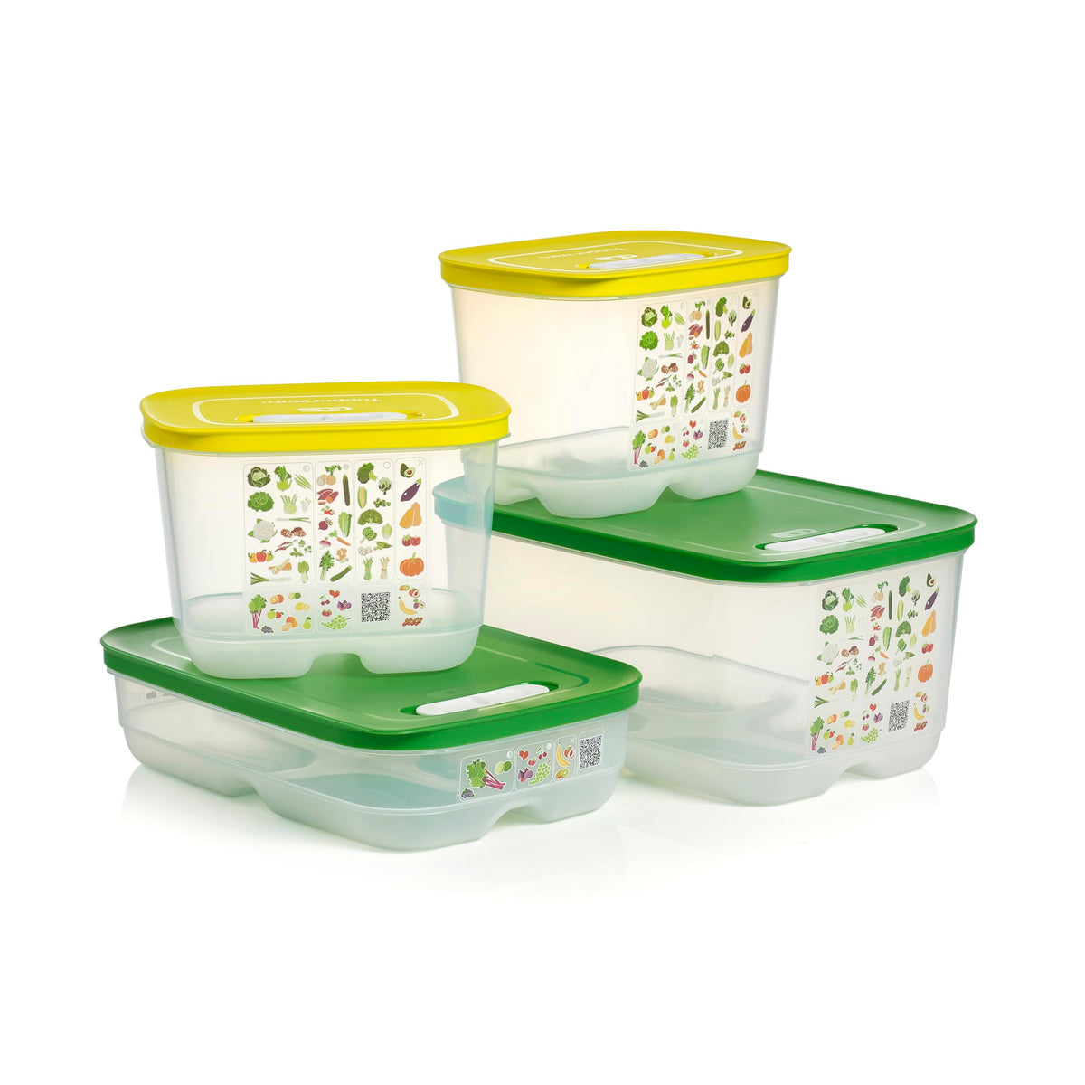 Tupperware Fridgesmart 4 contenedores para organizar la nevera y reducir desperdicio