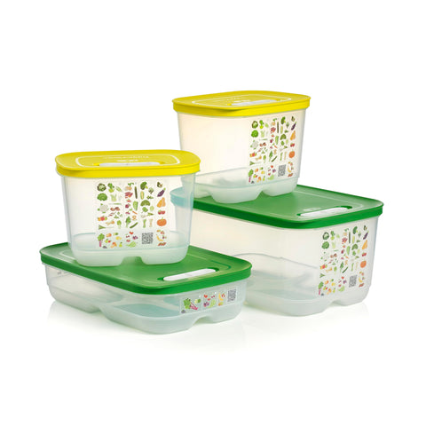 Tupperware Fridgesmart 4 contenedores para organizar la nevera y reducir desperdicio