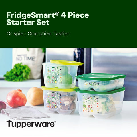 Tapas apretadas de Tupperware Fridgesmart para conservar frescura