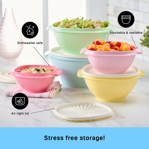 Tupperware Heritage apto para lavavajillas, limpieza rápida y cómoda.
