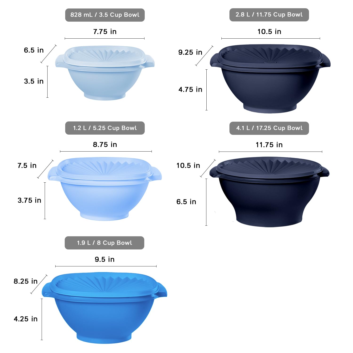 Recipientes apilables Heritage para ahorrar espacio en la despensa.