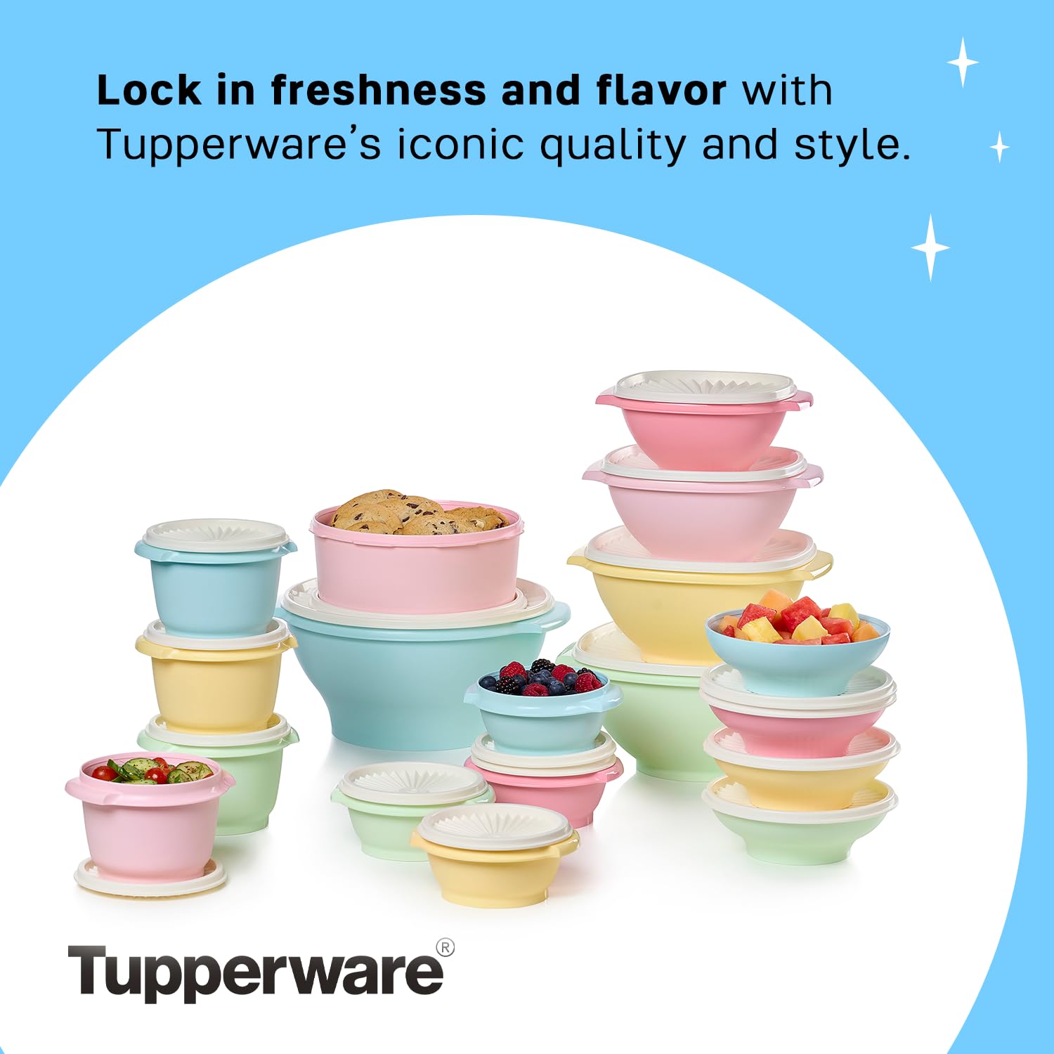 Diseño vintage de Tupperware Heritage que combina nostalgia y funcionalidad.