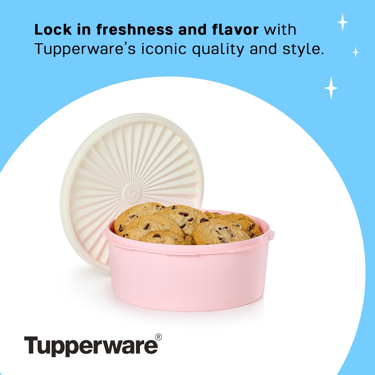 Contenedor libre de BPA de Tupperware Heritage para galletas