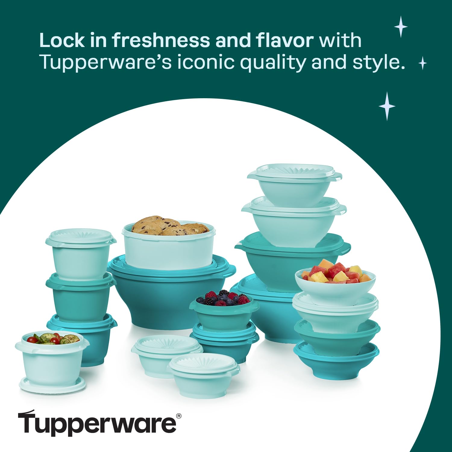 Tupperware Heritage: material resistente para uso diario y durabilidad.