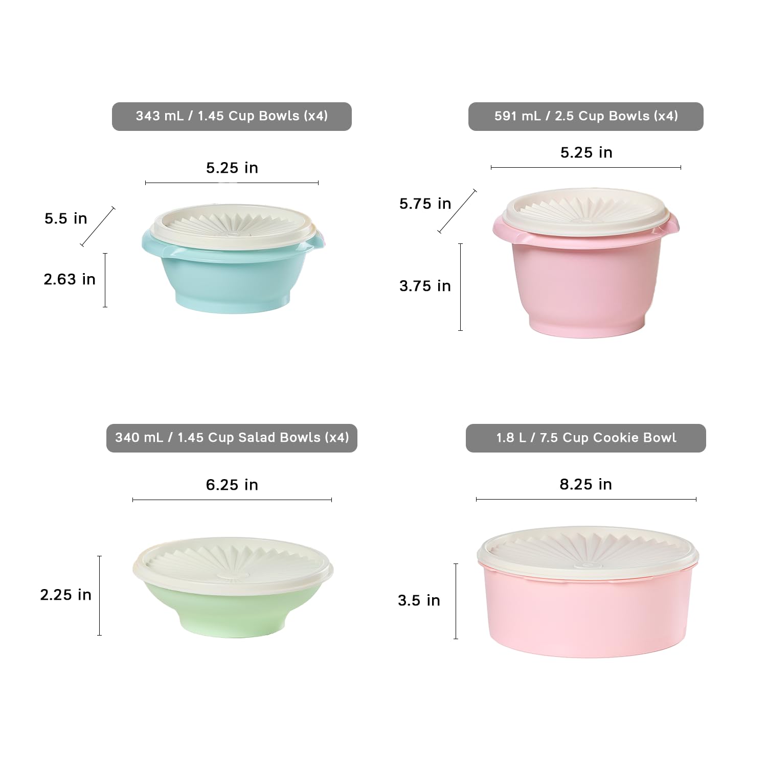 Material resistente de Tupperware Heritage para uso diario y lavados repetidos.