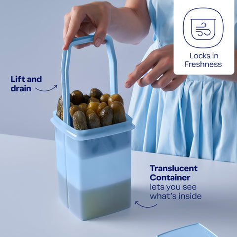 Tupperware Pick-a-deli capacidad de 2 litros para porciones y marinados.