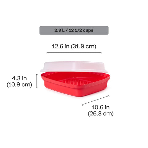 Tupperware Season-Serve tapa abovedada para más espacio en cortes gruesos