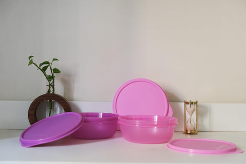 Conjunto de 3 tazones 600 ml para meriendas y porciones variadas.